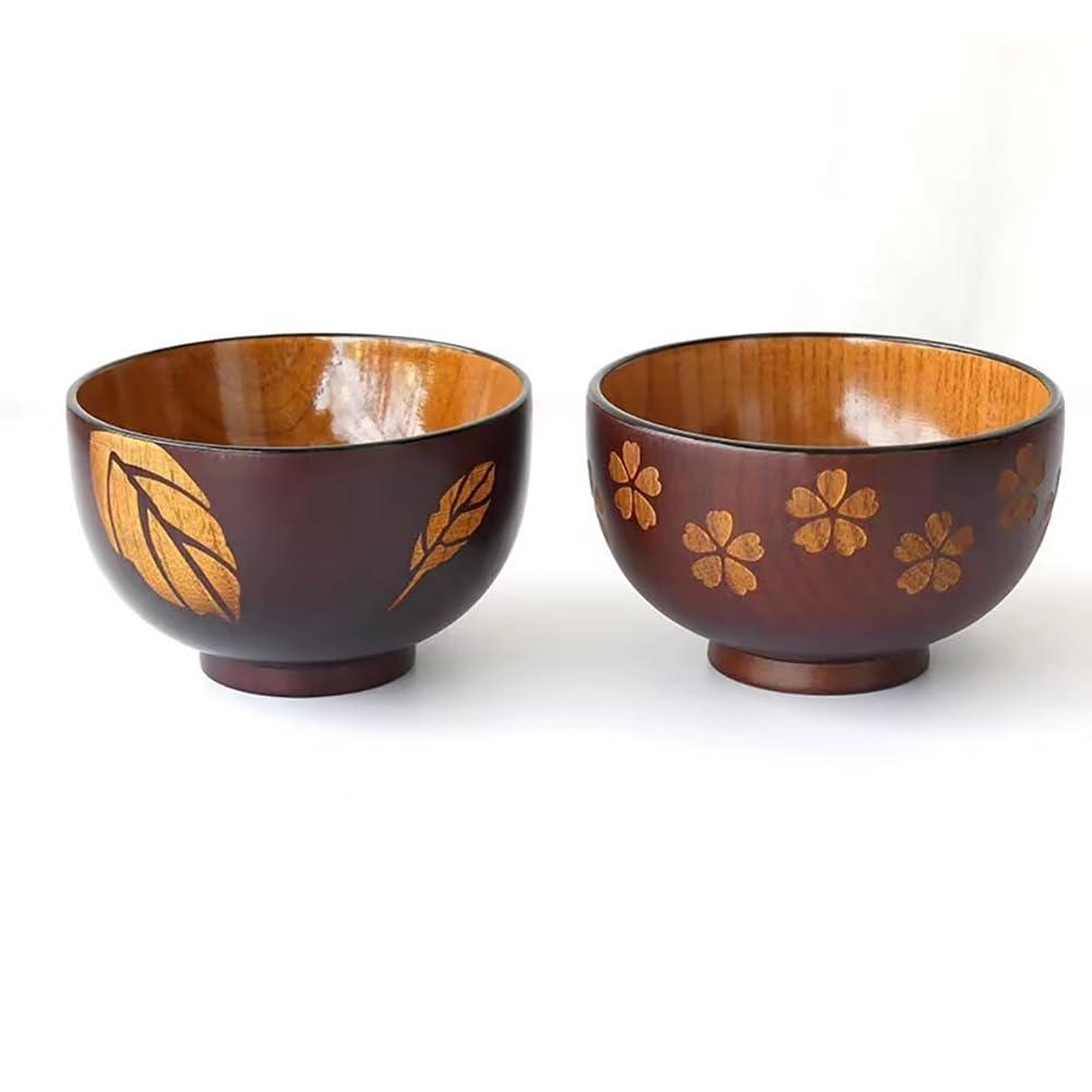 漆器　木製椀　2個セット Amazon.co.jp: お椀 味噌椀 汁椀 漆塗 2個 セット 木製 飯碗 味噌汁