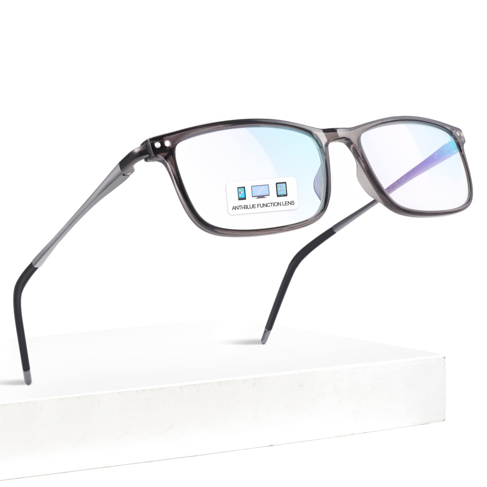 KISDATE OPTICS Blue Light Blocking Glasses men women Aluminum Arm TR90 Anti Eyestrain Computer/Game/TV Lightweight Eyeglasses