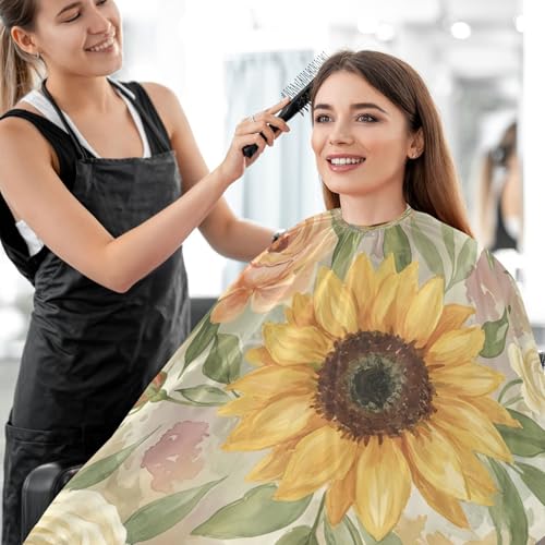 Capa profesional para corte de cabello MAOBLYR impermeable con cierre ajustable de broche para peluquería y estilismo miniatura 7