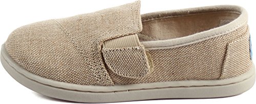 TOMS Boys Tiny Avalon Sneaker Natural Burlap Size 4 M US Toddler2