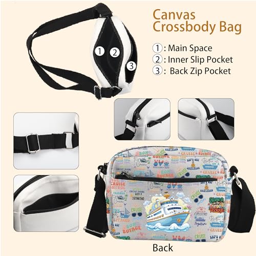 WCGXKO Cruise Survival Kit Crossbody Bag Cruise Travel Gift Cruise Trip Gift Travel Vacation Gift3