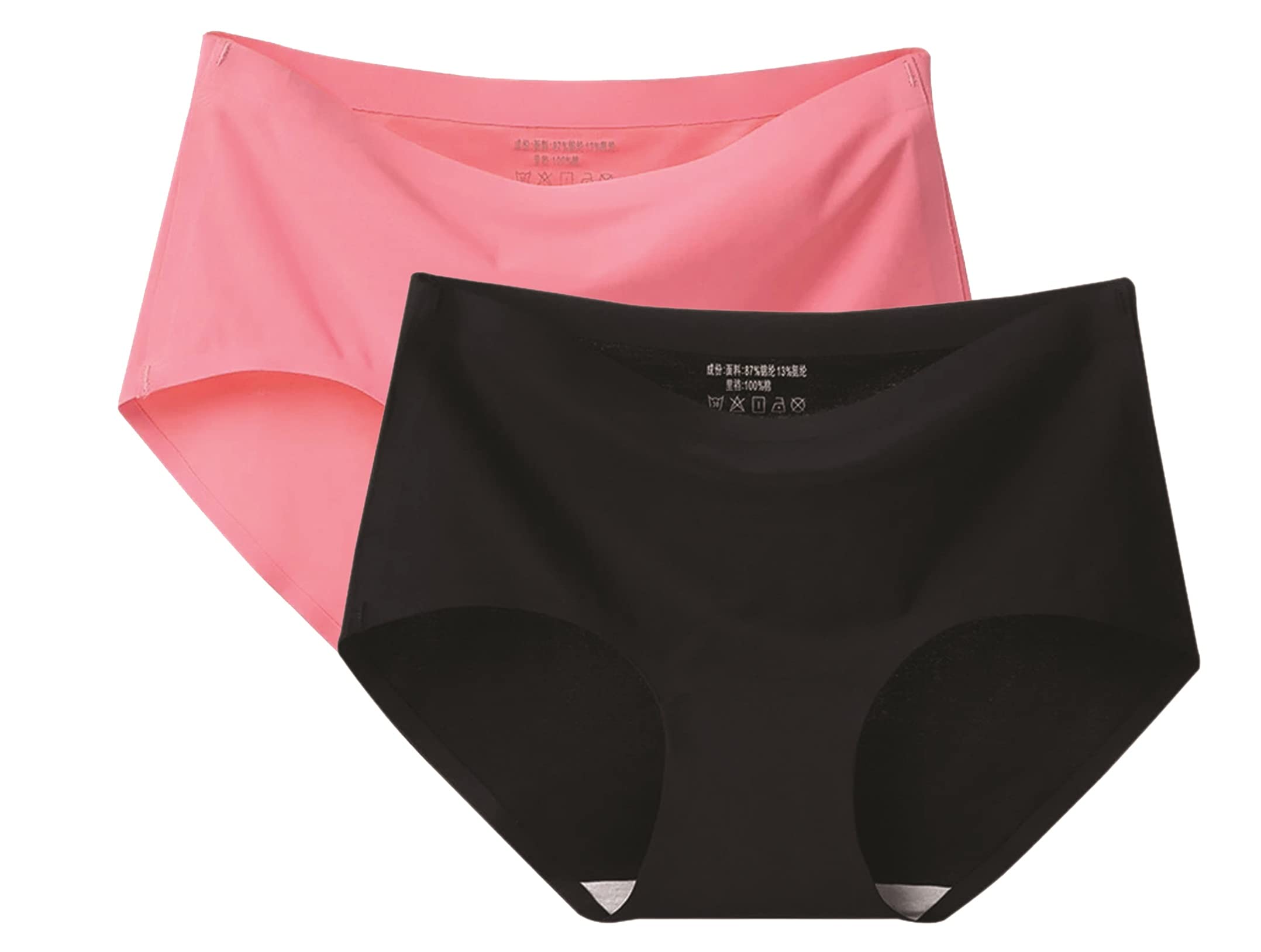 PLUMBURY® Women's Seamless Hipster Ice Silk Panty (Sizes M to XXL)