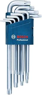 Bosch Professional 9 parça Alyan anahtarı seti TORX 1600A01TH4, mavi