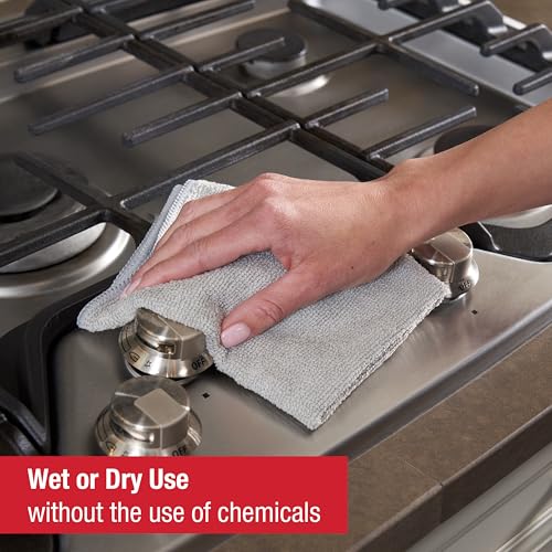 Image of Rubbermaid Microfiber Cloth Towels 14 inchx14 inch Non-Scratch Reusable /Washable for Cleaning /Wiping /Polishing for Home /Kitchen /Car,(Pack of 48)