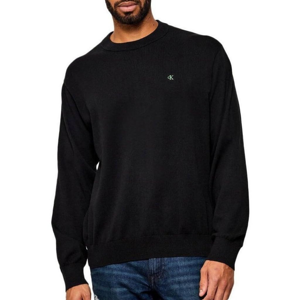 Calvin Klein Cotton Crewnk SWEA Schwarz M EU