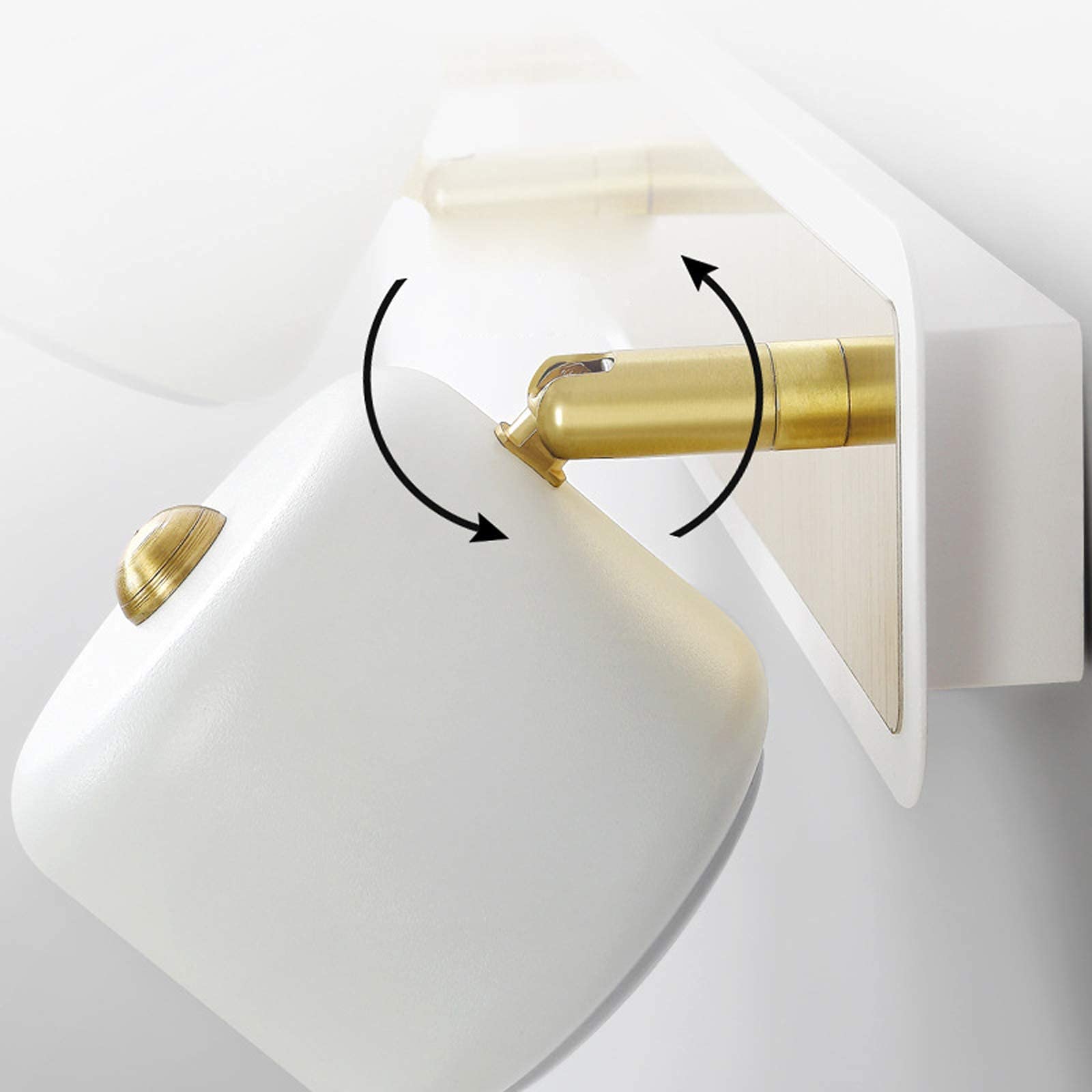 Światło Lustrzane Led,Regulowana Lampa Ścienna Lustrzana Wewnętrzna,Metalowa Akrylowa Wodoodporna Lampa Ścienna 2/3/4 Głowy,Do Toalet W Łazience/White/3 Heads 15W