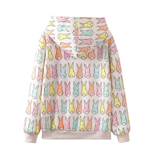 Image of WELAKEN Girls and Toddlers' Pullover Printed Hoodie Sweatshirt with Kangaroo Pocket