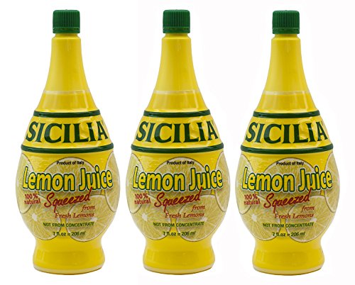 Sicilia Lemon Juice, 7oz (Pack of 3)