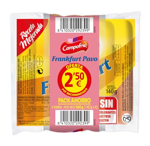 Campofrío - Salchichas Frankfurt Pavo 4x140g