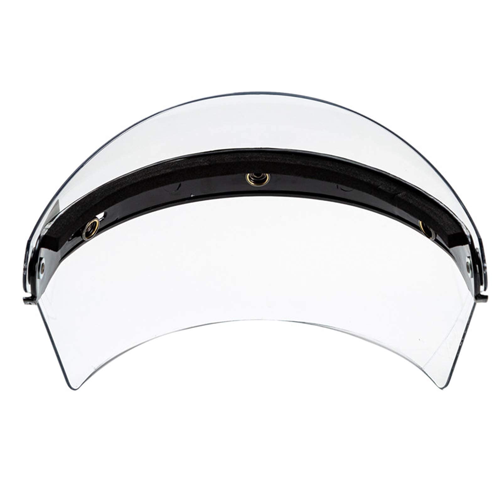 zalati Visiera Visiera Anteriore Scudo Casco Maschera per Sostituzione Fai da Te Moto Guida - Trasparente