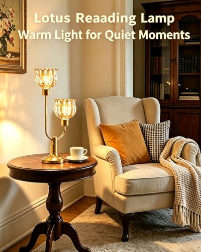 Image of Lightdot Mid Century Modern Table Lamps Set of 2 Dimmable Amber Glass Lamp