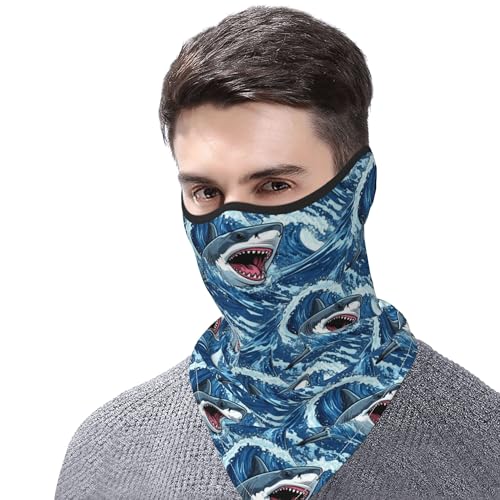 Pañuelo para el cuello cubreboca de malla transpirable para esquí, pesca, senderismo y ciclismo miniatura 5