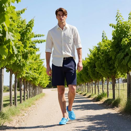 Image of SOSOWHLTE Men's Women's Arch Support Clogs,Unisex Garden Shoes Comfortable Slip-on Outdoor Sandals Slippers for Beach Casual