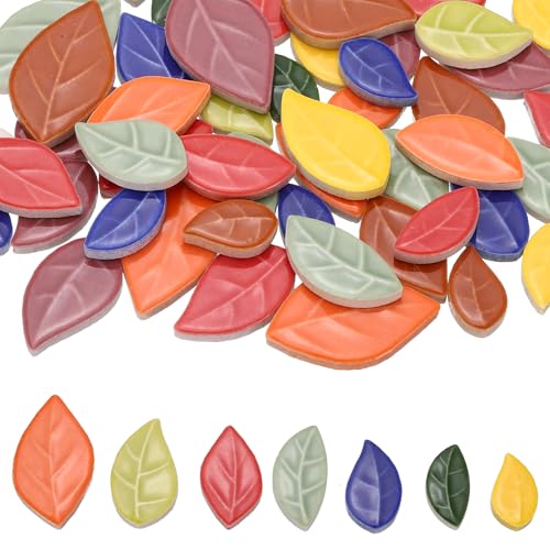 Pièces de mosaïque en céramique multicolores de tailles multiples 200g