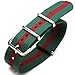 Produktbild Strapcode 22mm G10 N.A.T.O Schweres Nylonarmband Poliert - Grün-Rot-Grün (Portugal)
