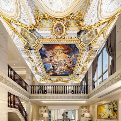 Papier peint mural 3D solution plafond salon chambre style européen