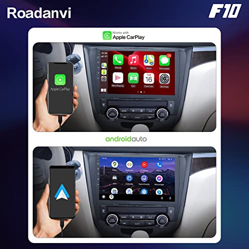 Roadanvi HD 10.2" Android Car Radio for Nissan Qashqai X-Trail Rogue 2014 2015 2016 2017 2018 Carplay Android Auto Head Unit IPS Touchscreen GPS Navigation Bluetooth 5.0 4G+64G WiFi+4G LTE Car Stereo - Image 6