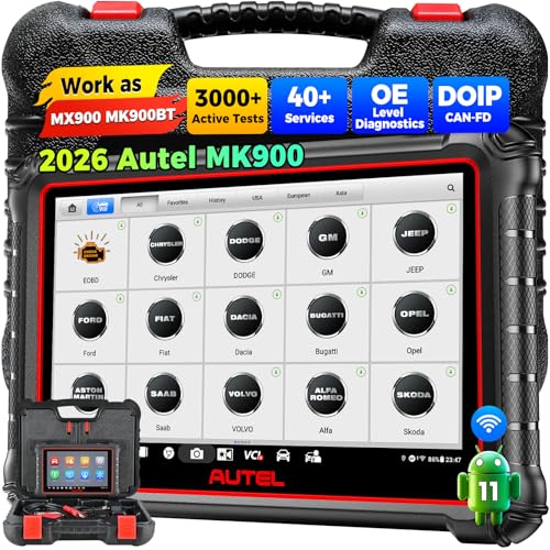 Autel Scanner MaxiCOM MK900: 2026 Updated as MK900BT MK900-BT MX900 Bidirectional Diagnostic Tool,...