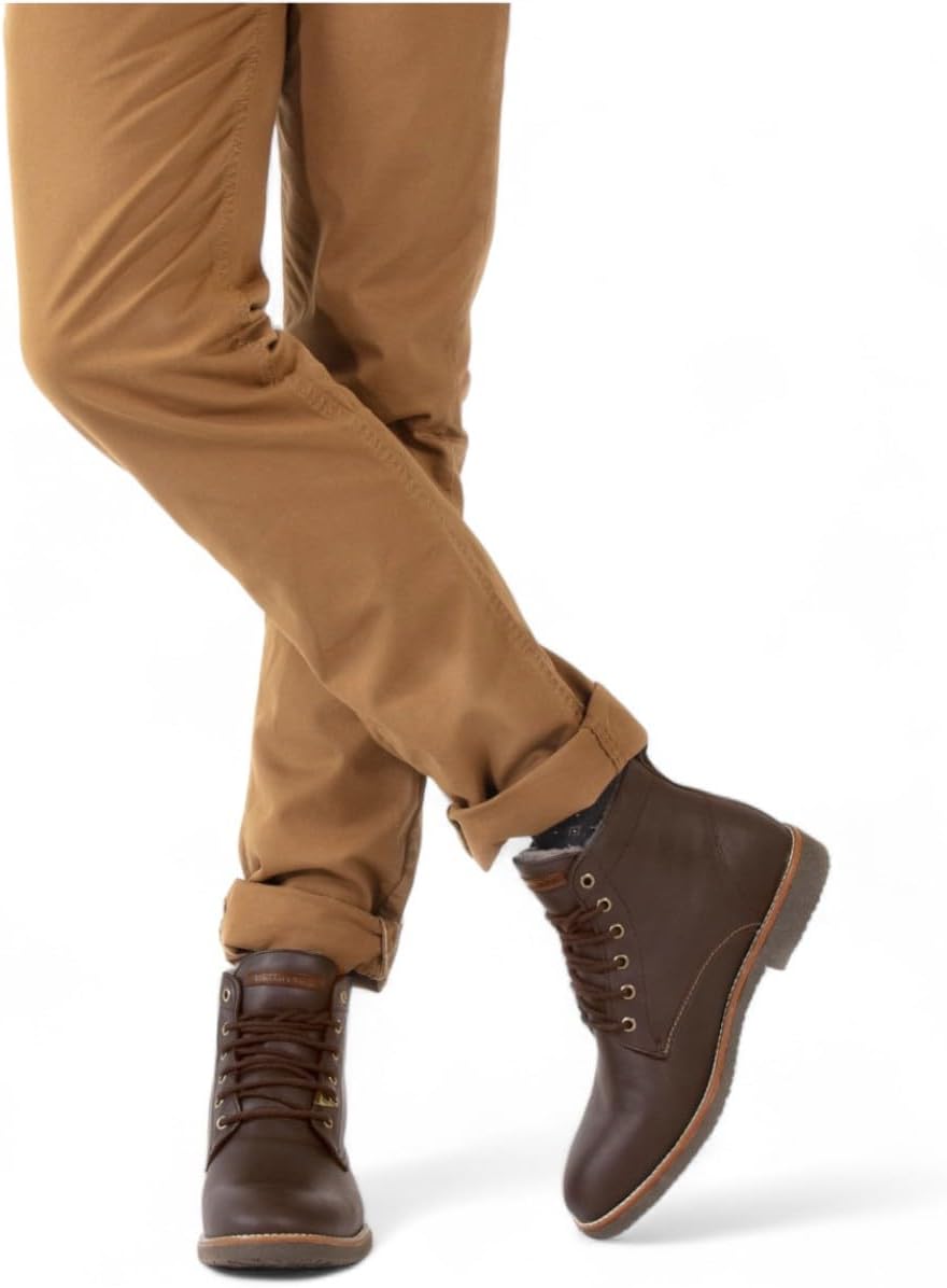 Panama Jack Men's Brown Leather Glasgow Igloo C1 Classic Ankle Boots