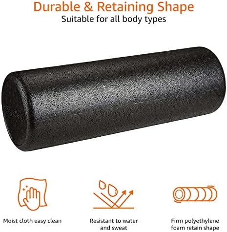 Amazon Basics High-Density Round Foam Roller - 45 cm