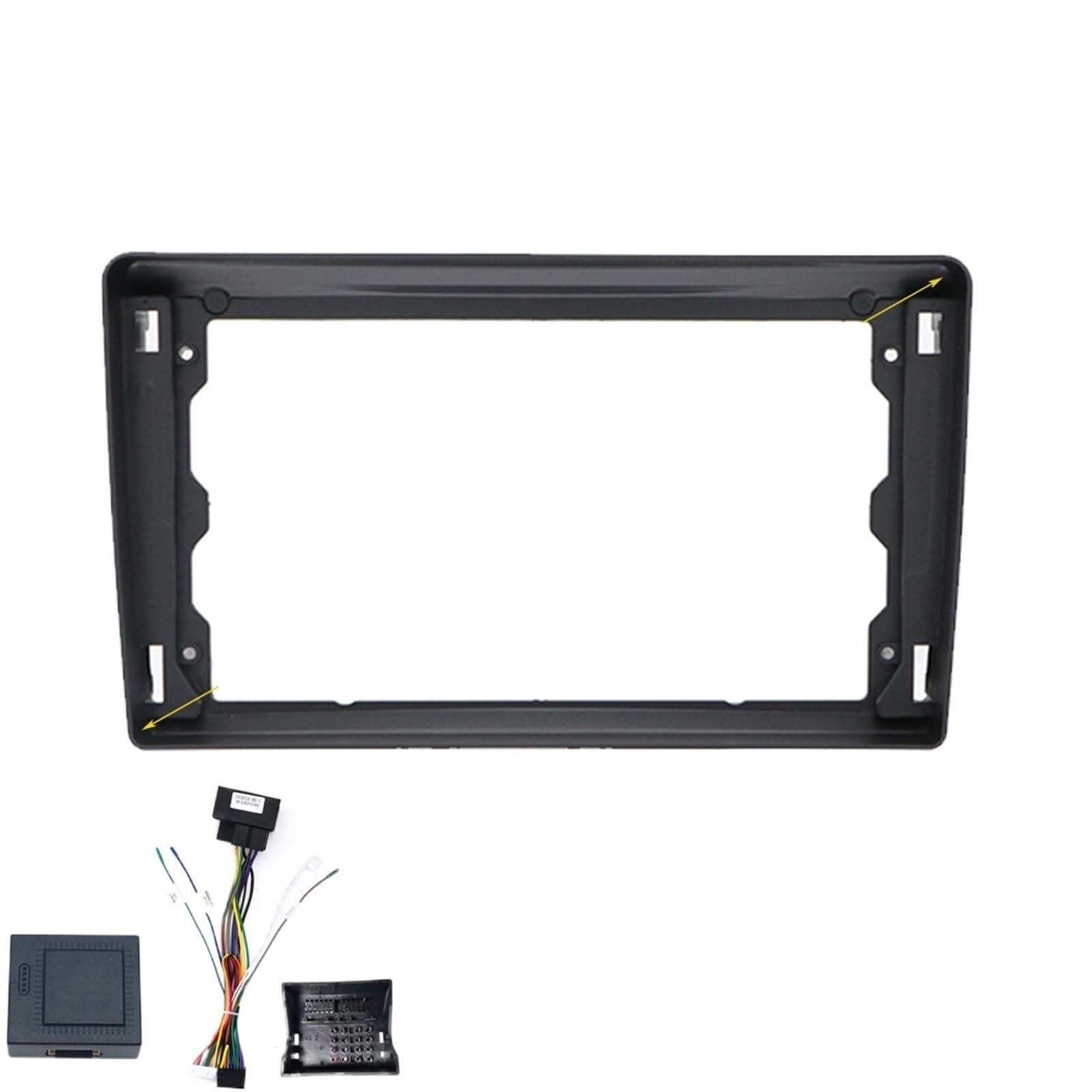 Ramka do radia Pasuje do Ford Class Focus TRANSIT nawigacja samochodowa GPS wieża stereo oblicowania rama panelu pasuje do ekranu radioodtwarzacza 2Din 9 w desce rozdzielczej Autoradio Rahmen | Frame cord canbus