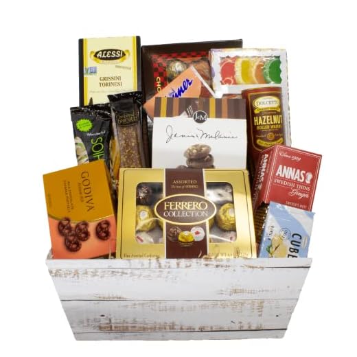 Regular Classic Gourmet Basket | A Gift Basket Featuring a Collection of Assorted Chocolates, Quality Fruit Slices, Gourmet Cheese wedges and Delicious Chocolate Chip Cookies
