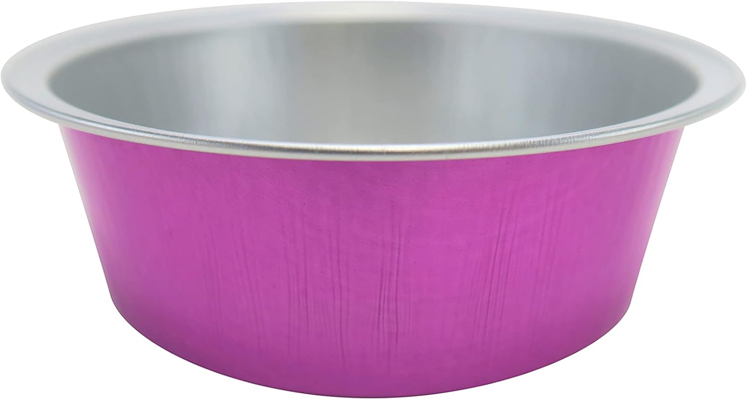 KitchenDance Disposable Colored Aluminum Foil Ramekins with Lid - 5 Ounces Round Heavy Duty Dessert Cups for Creme Brulee, Flan - Non-Stick Souffle Cups - A41 (Red w/Stackable Lid, 100 Count)