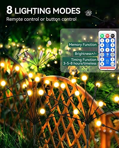 Cnkeeo Solar Powered Firefly Lights