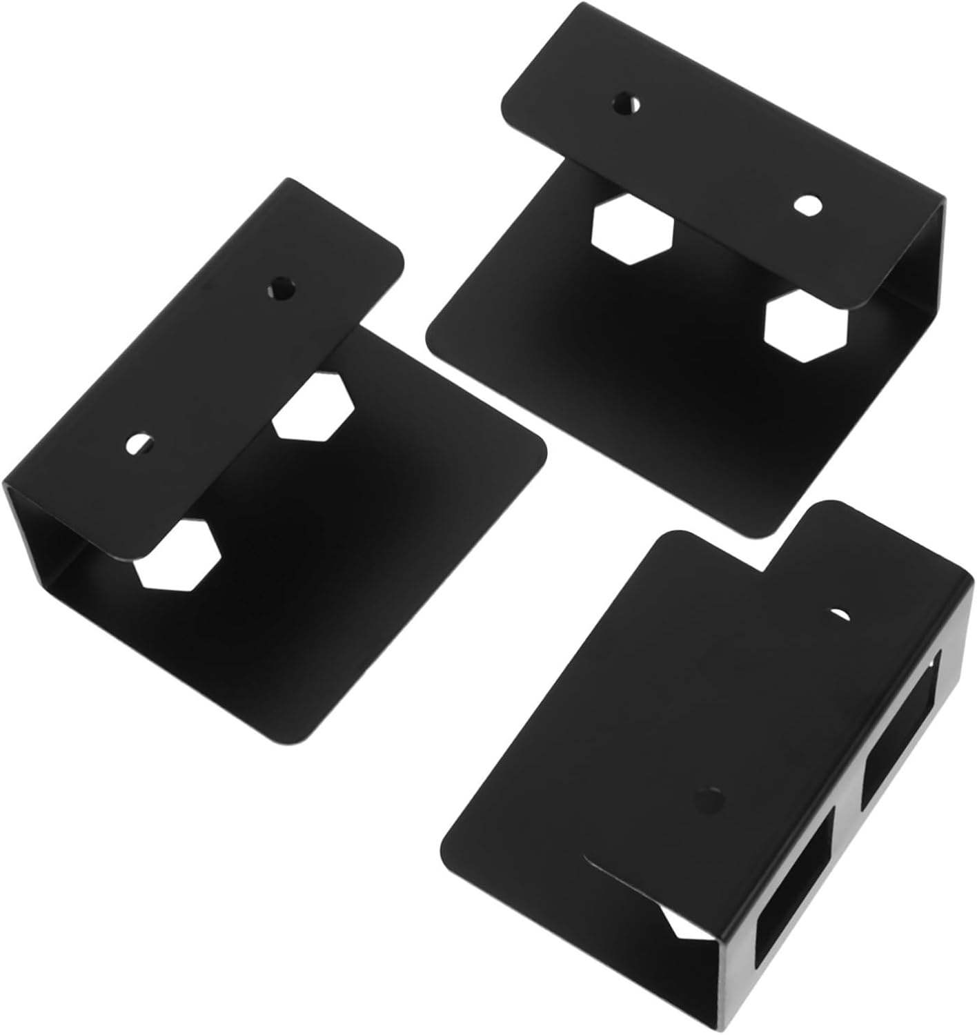 TEHAUX 3sets Break Resistance Compact Under Table Notebook Computer Holder Easy Installation