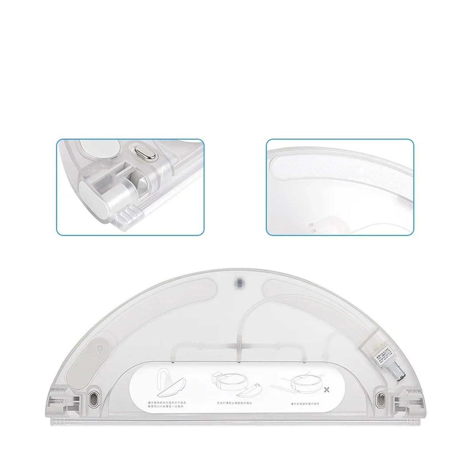 Wischtuchhalter, kompatibel mit Xiaomi, 1C STYTJ01ZHM 1T STYTJ02ZHM Roboter-Staubsauger-Zubehör Ersatzteile(F)
