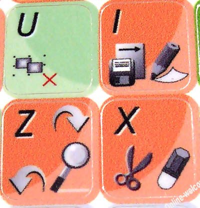 Coreldraw Keyboard Stickers