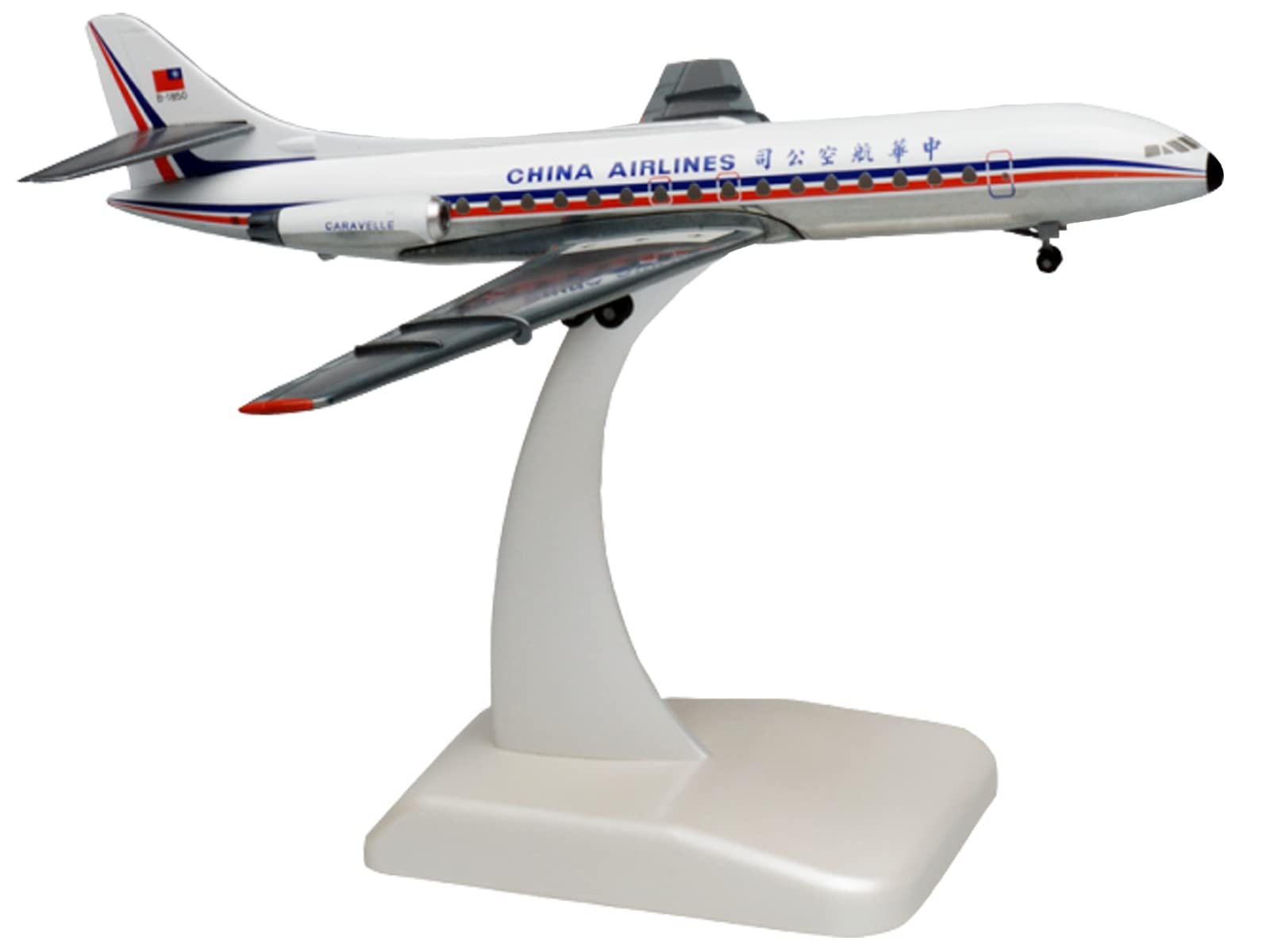 Hoganwings 16 Cm Long China Airlines Diecast Metal Aircraft Hg9413G - White