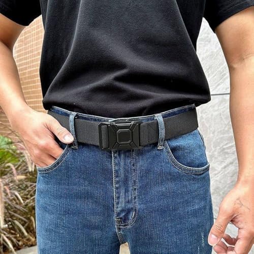 Belt Men Plastic Buckle Canvas Waistband for Outdoor Training4
