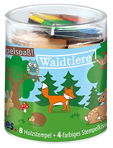 Preisvergleich Produktbild moses 30776 - Kleine Stempelbox Waldtiere