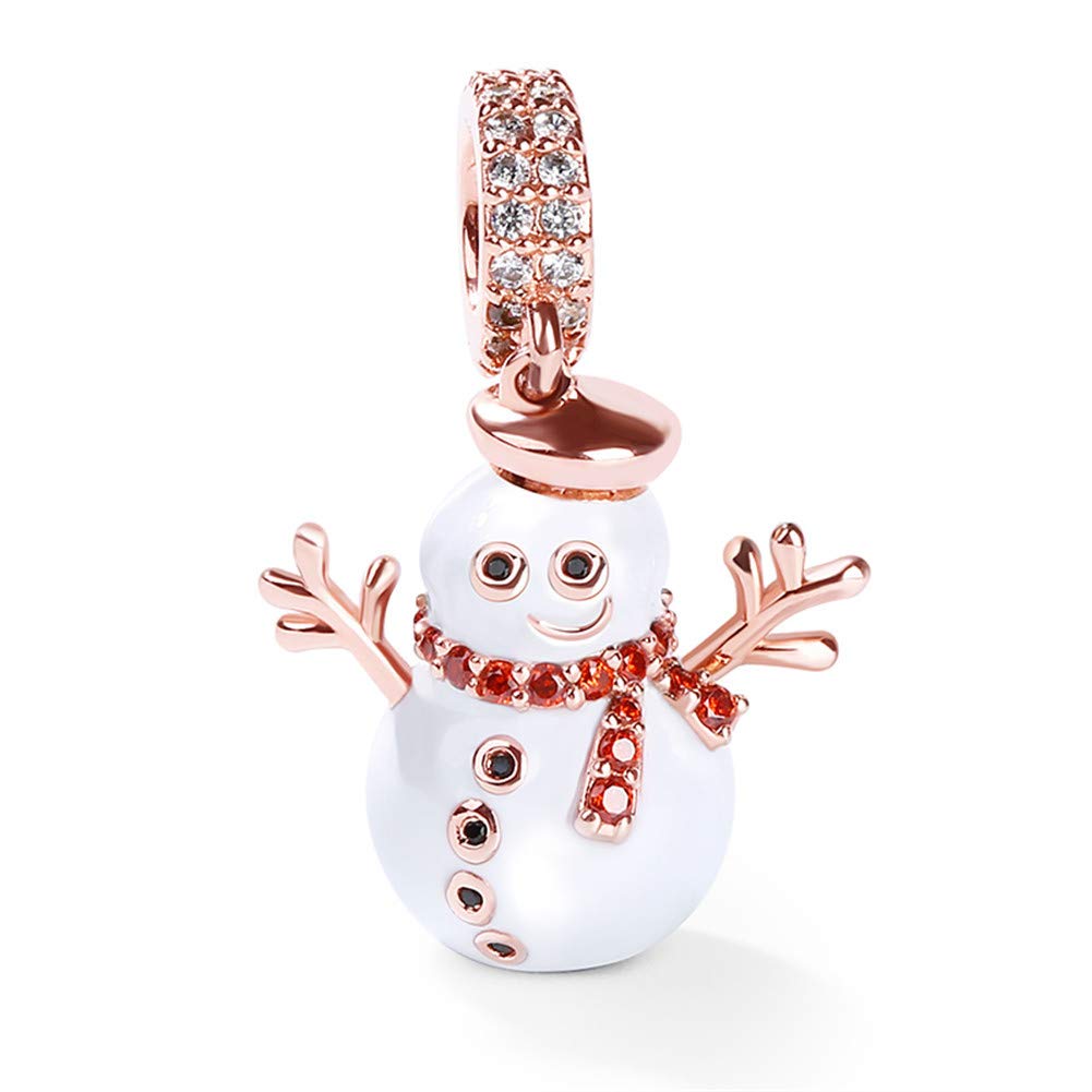 GNOCE Christmas Charm Sterling Silver Pendant Bead