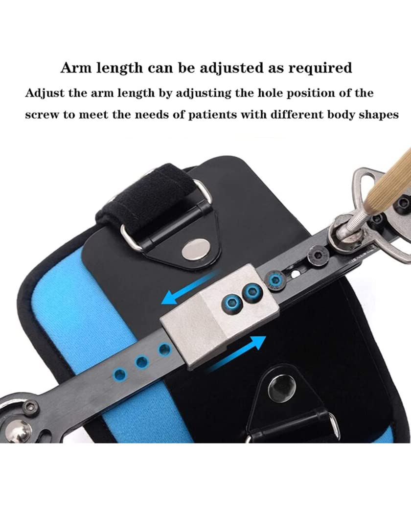 Ortesis de abducción de hombro para adultos Articulación de hombro ajustable Brazo de soporte fijo Cabestrillo Fractura humeral Inmovilizador de hombro para soporte para lesiones