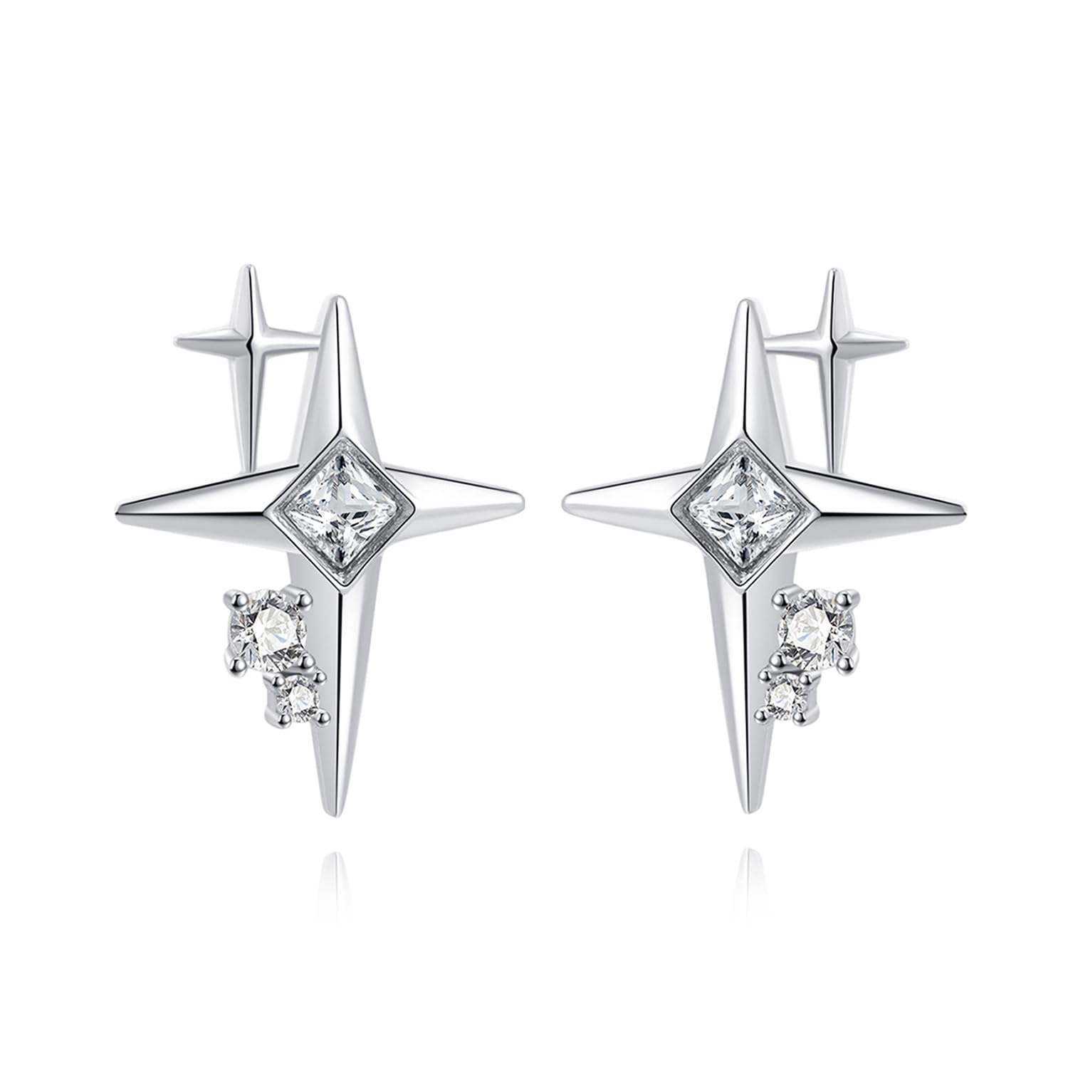 SLUYNZ 925 Argento Sterling CZ Orecchini Margherita Penzoloni per le