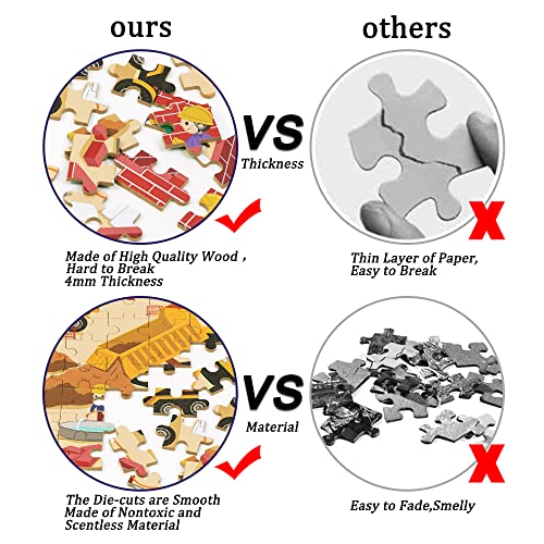 Lelemon LE-DTDT-01 100 Pieces Jigsaw Puzzles In A Metal Box For Kids Age For 4-8 Boys Girls Toy Puzzles Construction Site Vehicles Children Learning Educational Puzzles Toys thumb #1