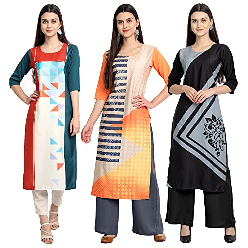 Image of Women's Crepe Straight Kurta