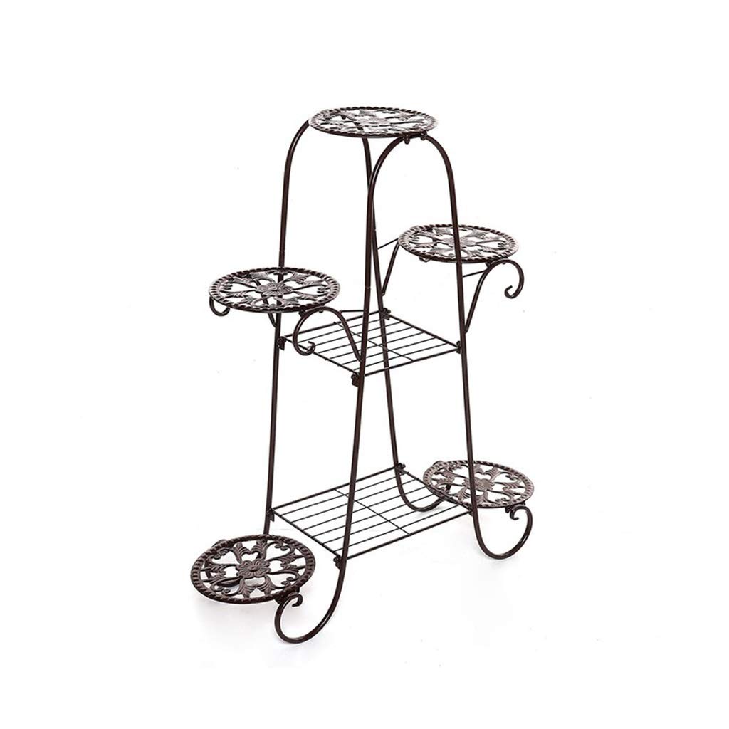 CRBUDY 7 Layers Flower Stand Indoor Multi-Story Flower Stand Rack Floor-Standing 62 * 22 * 84cm Living Room Balcony Flower Pot Shelves