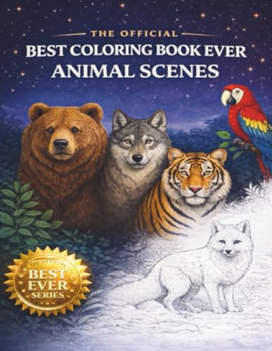 The Official Best Coloring Book Ever: Animal Scenes image 2