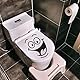 WC Deckel Aufkleber 2Pcs Sticker mit Smiley Gesicht Pvc Wasserdicht Deckel Aufkleber WC Aufkleber Witziger Lustiger DIY Badezimmer Wandtattoo Sticker Toilette Aufkleber Tür für Wandaufkleber