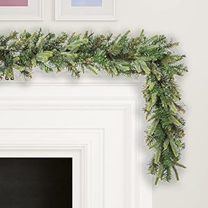 Vickerman 9' Cashmere Pine Artificial Christmas Garland, Unlit - Indoor/Outdoor Christmas Garland - Seasonal Home Decor - Garland for Mantel or Staircase Vickerman 9 Cashmere Pine Artificial Christmas Garland Unlit IndoorOutdoor Christmas Garland Seasonal Home Decor Garland for Mantel or Staircase