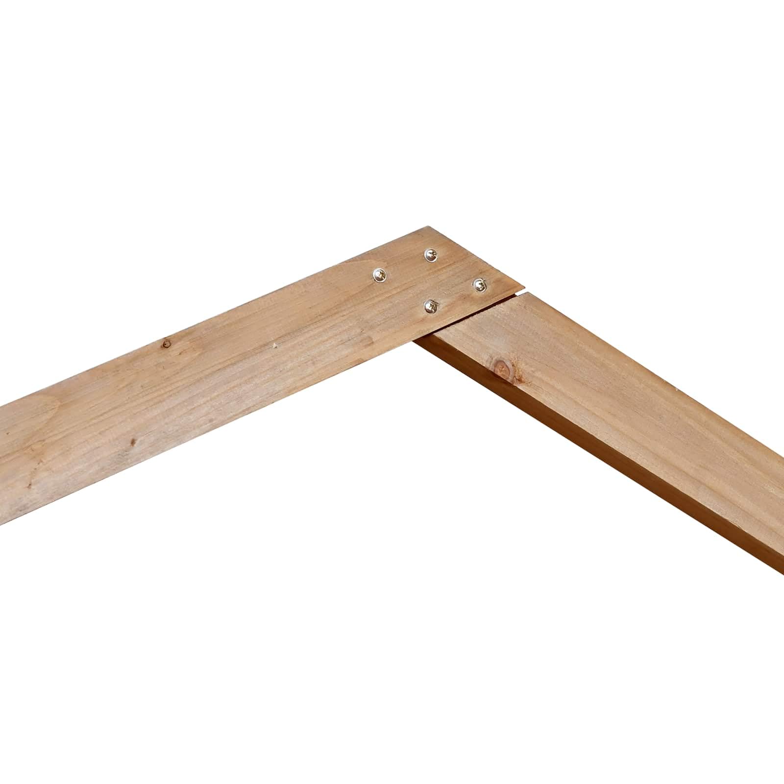 Hochzeitsbogen Hellbraun 221 x 92 x 216 cm Massivholz Kiefer Garten Pergola Rankhilfe Sichtschutz für Outdoor Events