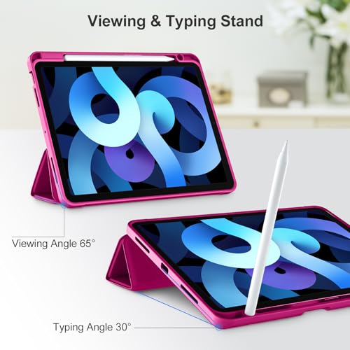Image of Akkerds for iPad Air 11 Inch Case M4 /M3 /M2, Air 5th /4th Gen 10.9, Rose