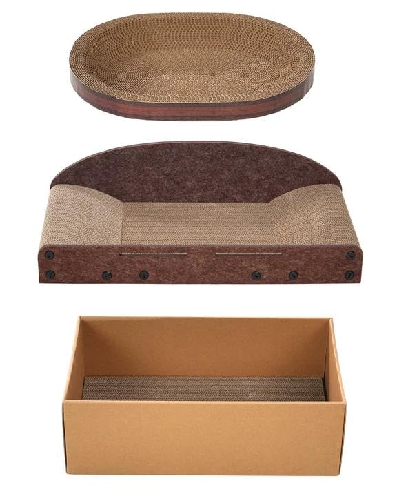 Avont 多形状セット 爪とぎ 猫ベッド ソファー 多機能 おもちゃ ストレス解消 運動不足改善 家具保護 耐久