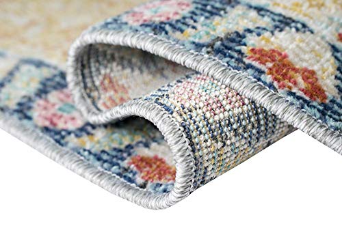 CARPETIA Teppich Outdoor Orientteppich Wohnzimmerteppich Ornamente bunt Größe 80x150 cm – Bild 8