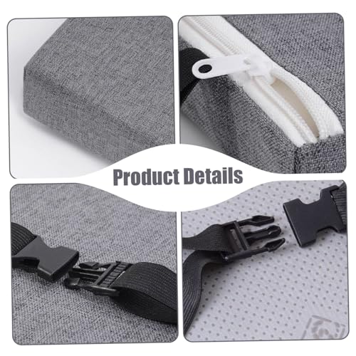 Cojín para taburete cuadrado cómodo con cremallera lavable para barra de cocina 7