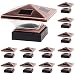 GreenLighting 12 Pack Siena Solar Post Cap Deck Light for 4x4 Nominal Wood or 4X4 & 5x5 PVC, Vinyl Posts (Bronze)