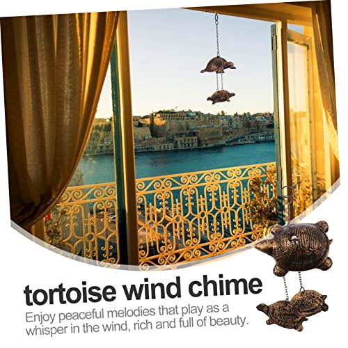 Yardenfun Schildkröte Windspiele Dekoratives Windspiel Hängende Tierverzierung Tier Garten Skulptur Windspiele Outdoor Japanische Windspiele Outdoor Schildkröte Dekor Dekorative Schildkröte – Bild 4